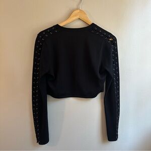 Elie Tahari Cropped Cardigan, Size S